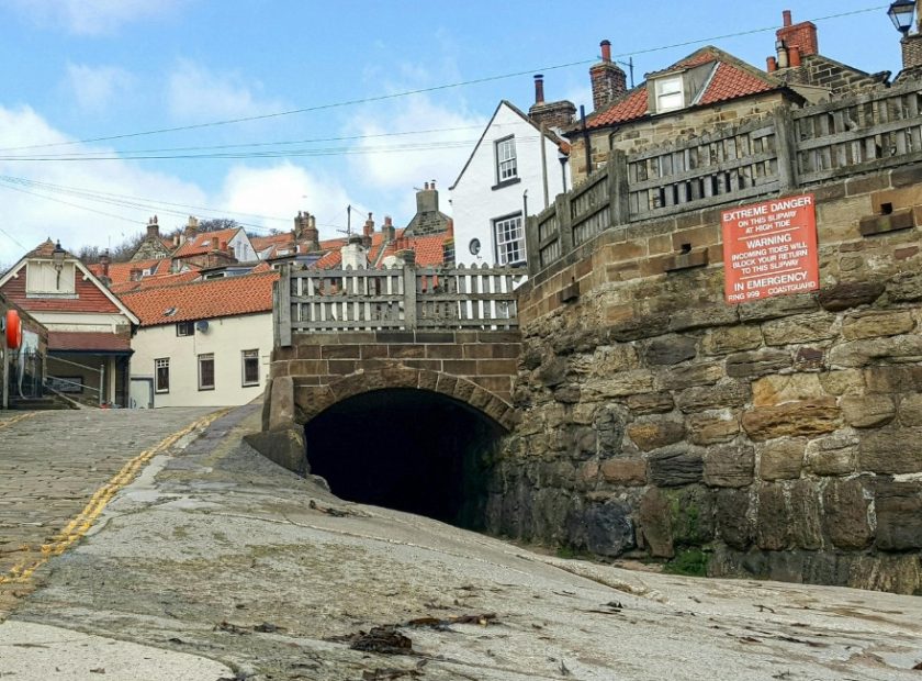 Network of tunnels at Robin Hood's Bay