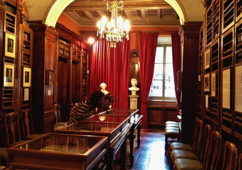 Inside Keats-Shelly Memorial House