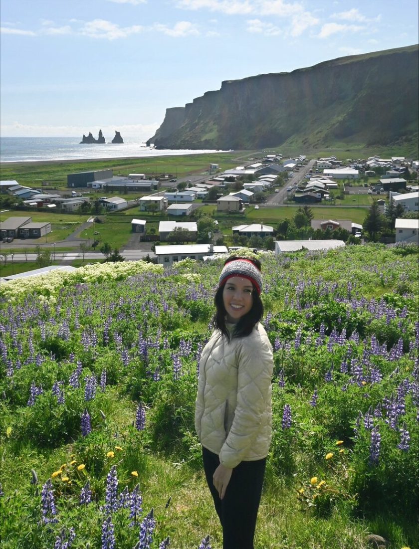 Girl in Iceland wearing jacket