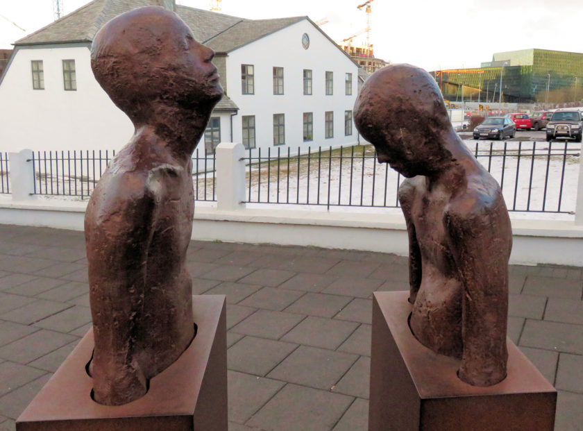 Steinunn Thorarinsdottir sculpture in Reykjavik