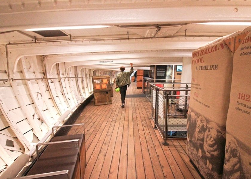 Inside the Cutty Sark Ship - museum