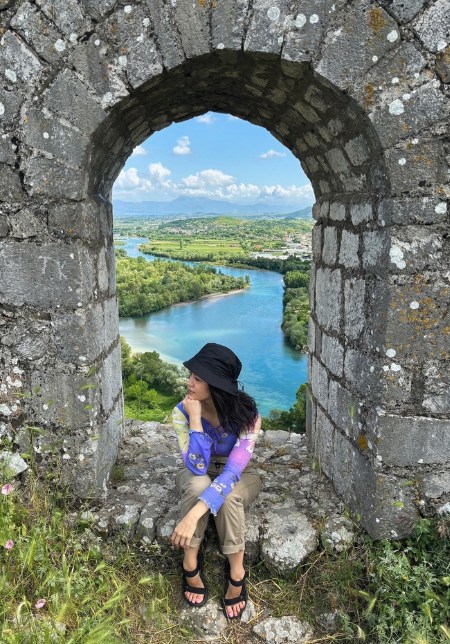 Girl in Shkoder castle