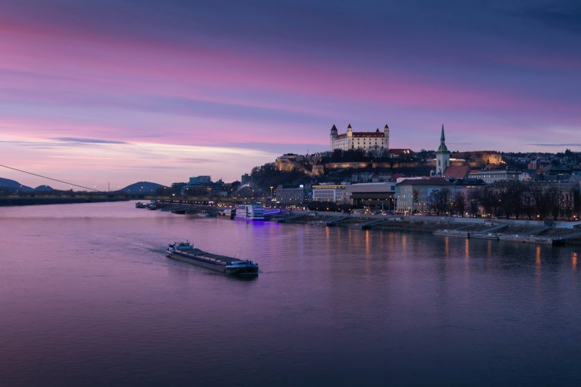boat on the river Danube