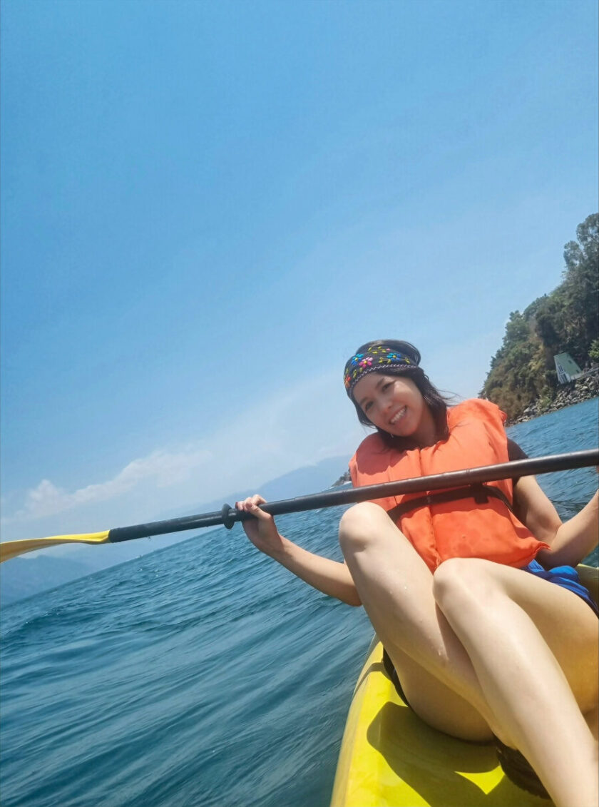 Kayaking on Lake Atitlan