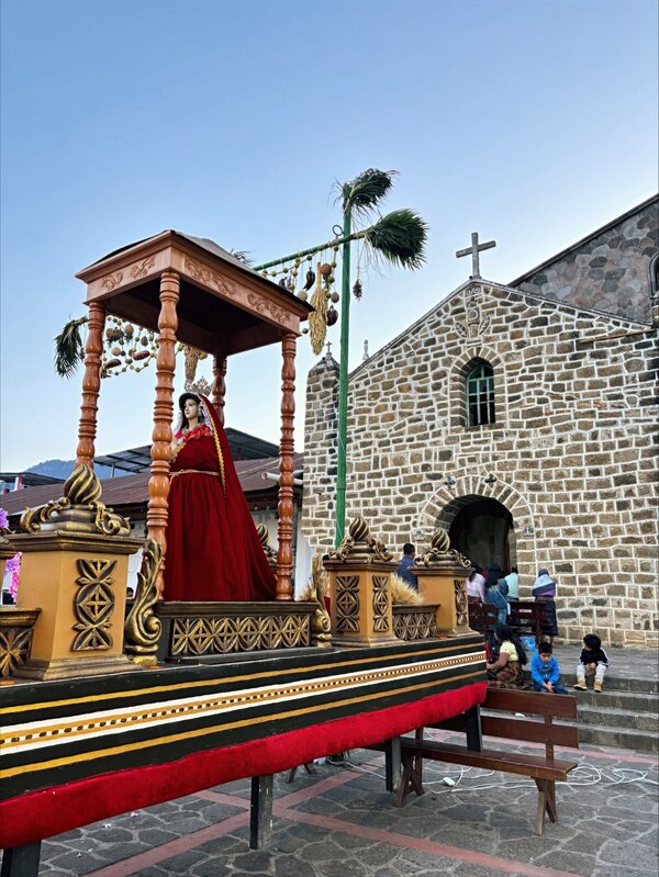 Stone Church in Main Square, San Juan