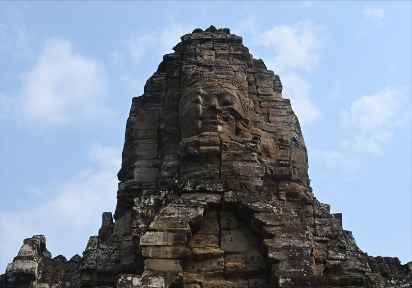 Stone head at Bayon Temple 