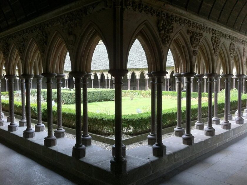 Cloisters inside abbey