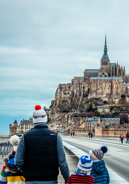 Mont Saint-Michel in winter