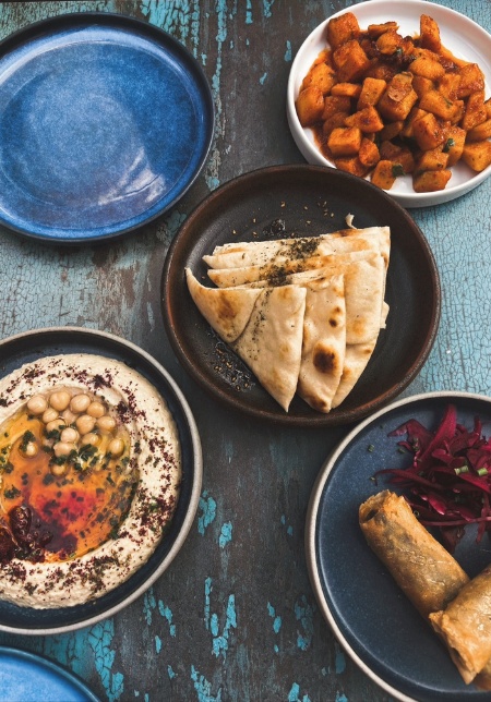 Table with small plates