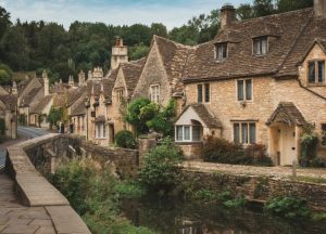 Castle Combe - pretty village in Cotswolds, England
