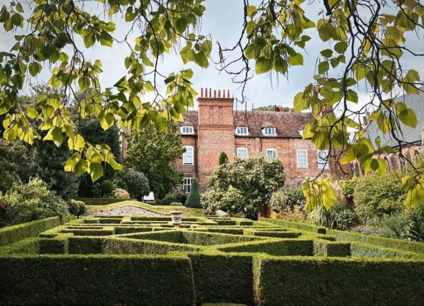 Restoration House - maze garden