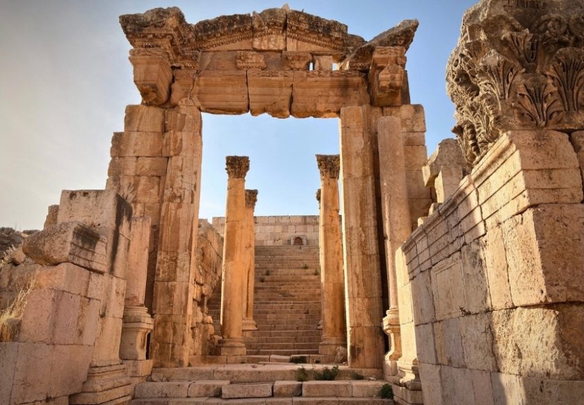 Roman ruins in Jerash