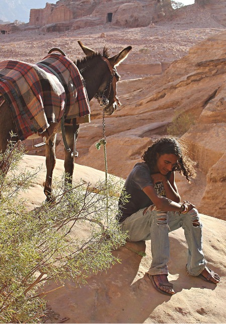 Bedouin resting in Wadi Musa