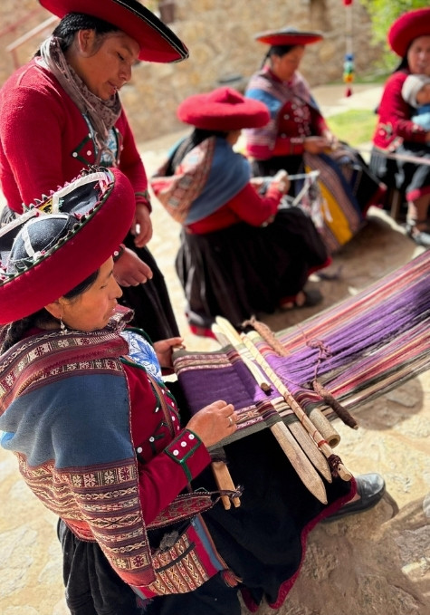 Alpaca weaving in Peru