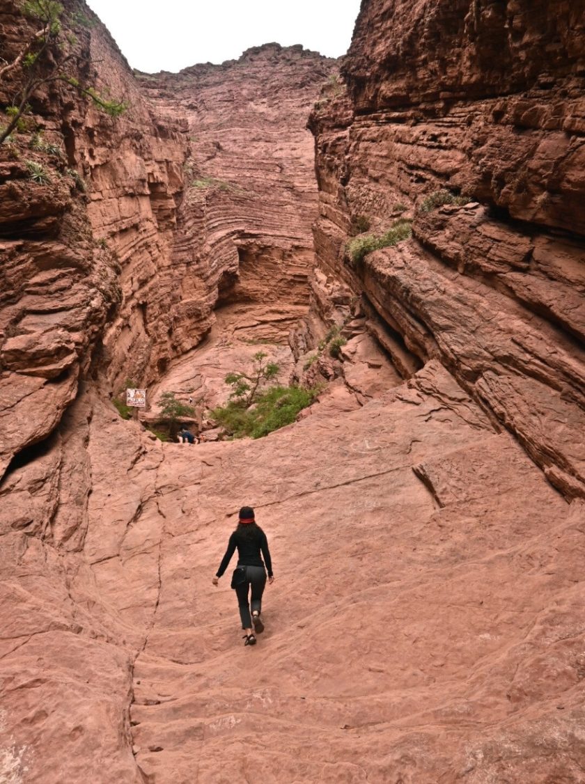 Rock formations located on the drive from Salta to Cafayate