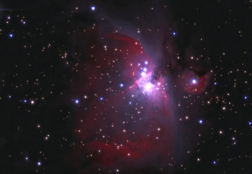 The Orion Nebula as seen from the Atacama Desert