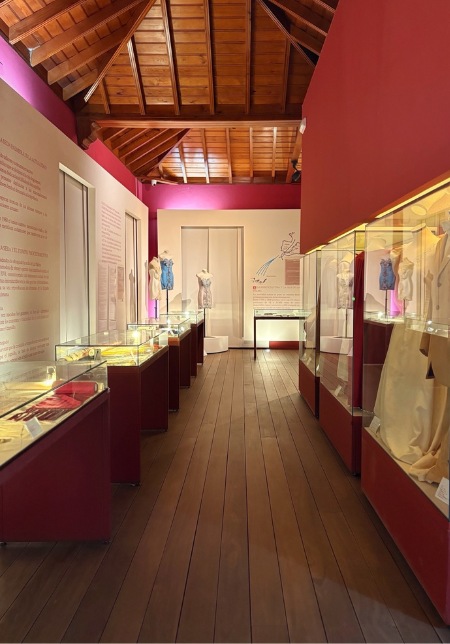 Inside silk museum