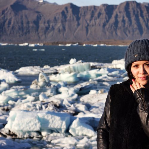 Iceland glacier lagoon, Jokulsarlon,