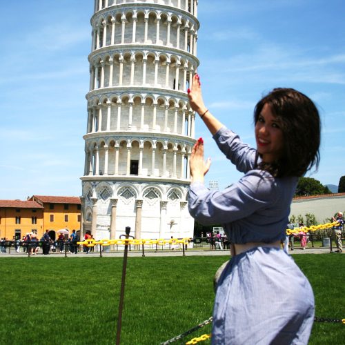 Leaning Tower of Pisa - forced perspective photo