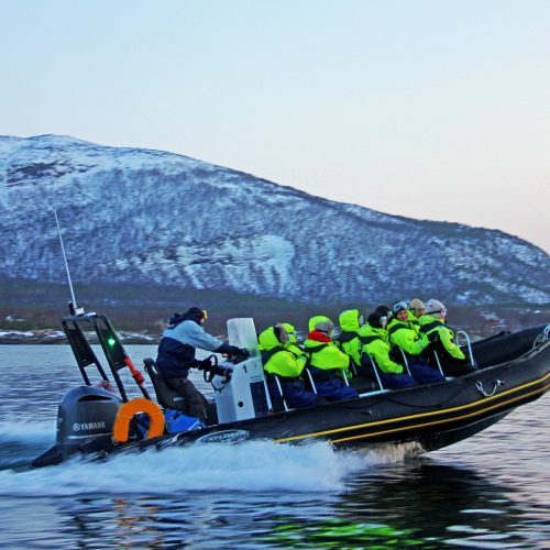RIB Boat over Saltraumen Maelstrom