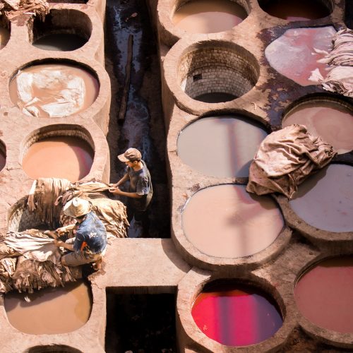 Chouara Tannery in Fes, Morocco - how leather is made