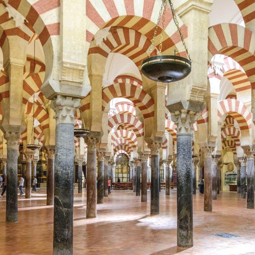 Inside the Mosque-Cathedral of Córdoba