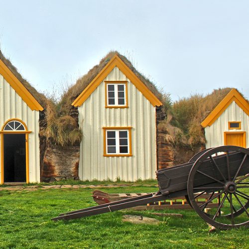 Turf roof houses at Glaumbaer, North Iceland