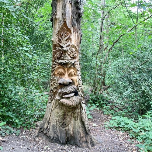 Tree Sculpture in Lesnes Abbey Woods, South London