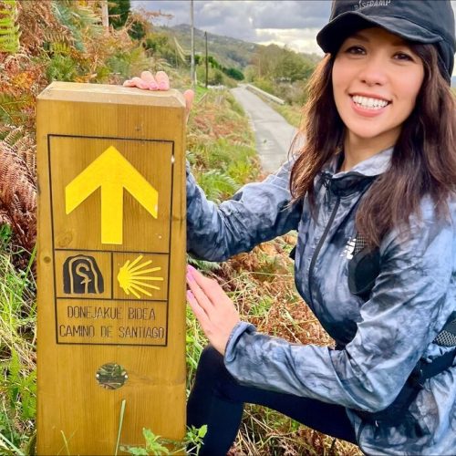 San Sebastián to Bilbao - walking signpost