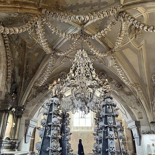Sedlec Ossuary 'Bone Church' in Kutna Hora, Prague, Czech Republic